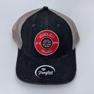 Honolulu Hawaii By Outdoor Caps- Blue & Red 
Velcro Snap
